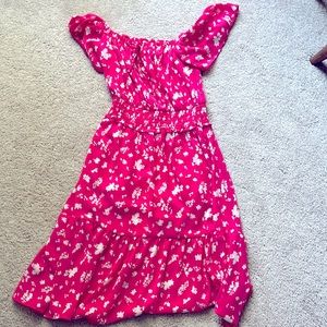 JESSICA SIMPSON HOT PINK DRESS